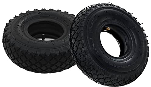 vidaXL 2 Reifen 2 Schläuche 3,00-4 260 x 85 für Sackkarren Gummi