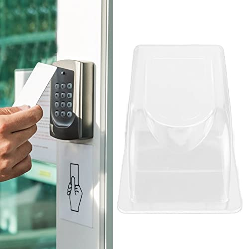 Natudeco Waterproof Doorbell Cover, Doorbell Rain Shield Transparent Wireless Doorbell Cover Rain Proof Outdoor Bell Cover for Fingerprint Locks Card Reader Keypad Protective Doorbell