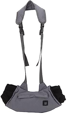 Handwärmer Muff, 3-Gang Temperatur Regulierbarer Beheizter Handwärmer für Outdoor-Camping (Grau)