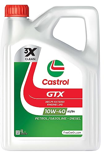 Castrol GTX 10W-40 A3/B4 Motoröl, 4L