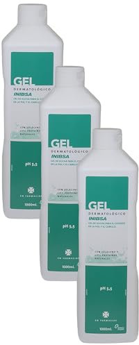 INIBSA gel de ducha dermatológico con colágeno y lipo proteínas bote 1 lt (Paquete de 3)