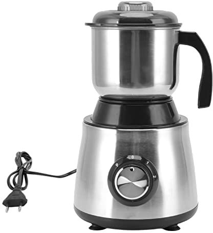 Molinillo De Granos Eléctrico, Molinillo De Especias De Acero Inoxidable, Máquina De Molienda De Café Para Cereales, Nueces, Pimientos Secos, Enchufe Europeo De 220-240V