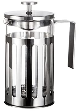 GaRcan Cafetière à pression française en acier inoxydable, outil isolé, cafetière à thé, avec paniers filtrants