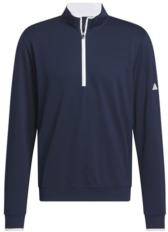 adidas Men's Lightweight Half-Zip Top, collegiate navy, M