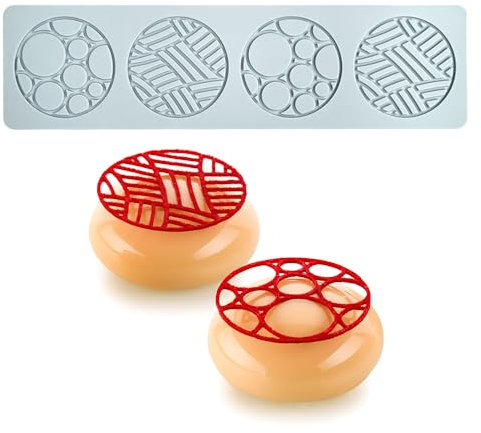 Moule en silicone en forme de Figures géométriques, tapis dentelle 3D pour décoration de cupcakes, sucre artisanal, desserts, Gastronomie