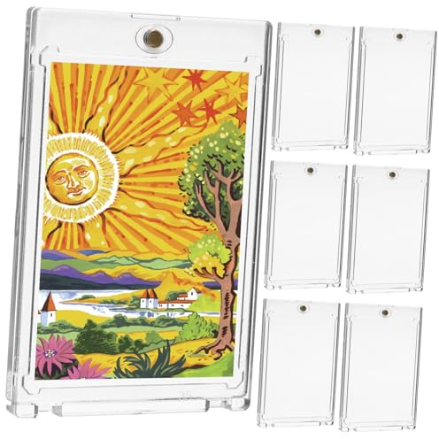 ifundom 30stücke Teiliges Magnetischer Kartenhalter Transparente Spielkarten-hüllen Aus Hartplastik Und Kratzfest Aufbewahrung Für Sammelkarten Und Trading Cards