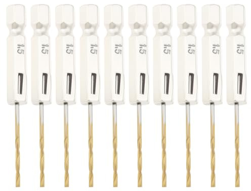 EMSea 10pcs Brocas de Vástago Hexagonal 1,5 Mm Broca Helicoidal de Vástago Hexagonal 1/4 de Pulgada Juego Brocas de Acero de Alta Velocidad para Vidrio Madera Acero Inoxidable Metal Plástico