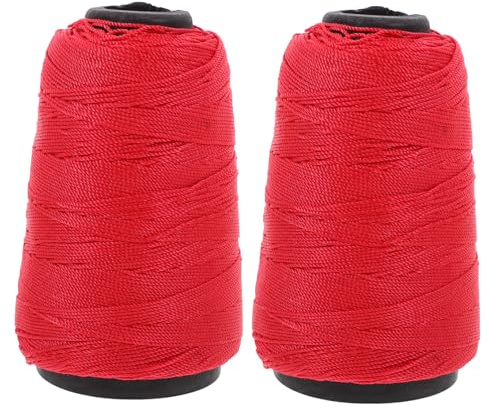 HOMSFOU 2rollos Cuerda De Nylon Trenzado Resistente Para Albañilería Para Construcción y Proyectos Diy Hilo Ligero y Duradero Para Uso Exteriores Interiores