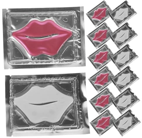 Beaupretty Maschere Per Labbra in Gel Idratanti e Anti-età 20 Pezzi Design Cristallo, Cuscinetti Nutrienti Per Cura Labbra Morbide e Riduzione Rughe, Per Trattamento Notte e Uso Portatile