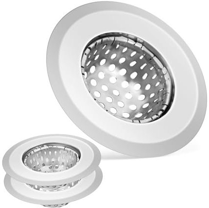 Holibanna 3pcs Sink Strainers Mesh Sink Strainer Stainless Steel Net for Drain Kitchen Filters