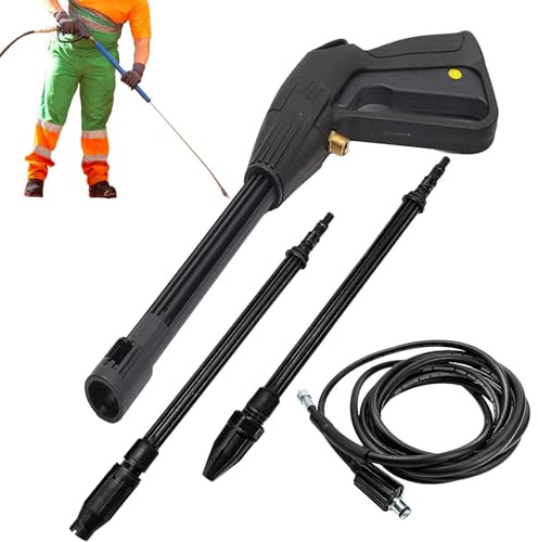 Lanza De Limpieza De Alta Presión - Limpiador De Alta Presión Portátil - Accesorios De Lavado Auto, Limpiador De Ventanas Con Mango Ergonómico Para Coche Ventanas Jardín Y Hogar