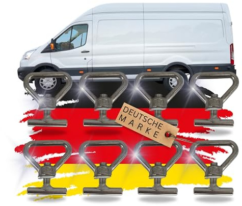 TronicXL 8 ojales de sujeción para carga compatibles con Mercedes Benz Vito Clase V W447 Viano W639 tornillos carril guía carga rieles de seguridad tornillos para carro de caja tornillos accesorios