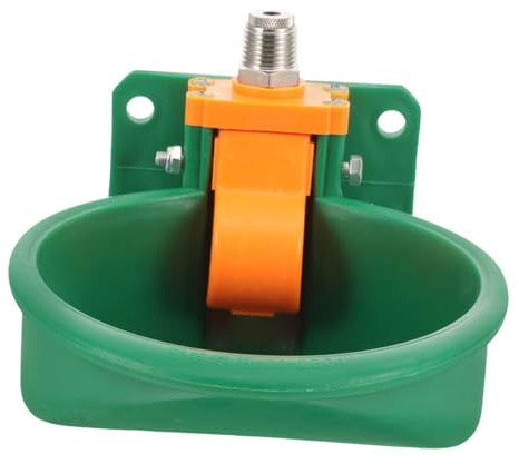Hohopeti Automatic Abs Water Dispenser for Livestock Farm Waterer Trough for Sheep Goat Calf Horse Plastic Drinking Bowl with Self-refilling Function Easy to Clean and Moderate Capacity
