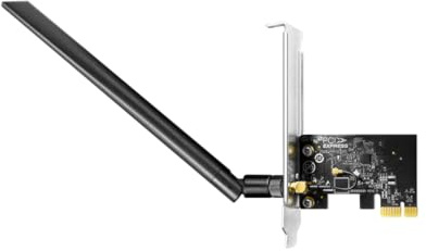 Cudy AC650 - Adattatore wireless dual-band PCIe WiFi per PC, 650 Mbps WiFi 5 velocità, 5 GHz/2,4 GHz, 802.11ac/n, compatibile con Windows 11/10, include staffe standard e a basso profilo, WE650