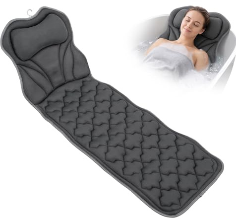 SUNNYNEST Full Body Bath Pillow Mat & Non-slip Cushion, Bathtub Pillow