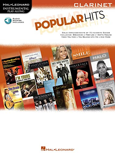 Instrumental Play-Along: Popular Hits - Clarinet: Play-Along, CD für Klarinette (Hal Leonard Instrumental Play-Along): Instrumental Play-along for Clarinet