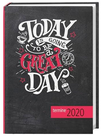 times&more Typo Tafel Kalenderbuch. Taschenkalender 2020. Wochenkalendarium. gebunden. Format 11 x 15 cm