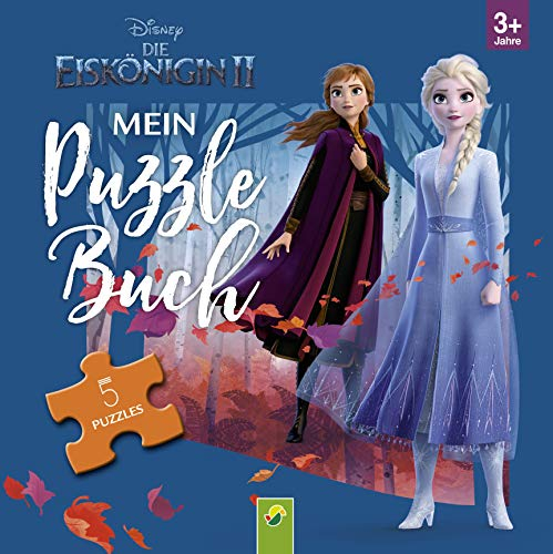 Die Eiskönigin 2 Puzzle-Ketten-Buch: Frozen-Puzzlebuch mit 5 Puzzles mit je 6 Teilen. Puzzle-Spaß mit Elsa und Anna für Kinder ab 3 Jahren