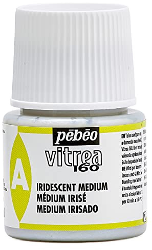 PEBEO - Transparente Glasmalfarbe Vitrea 160°C - Iridescent Medium - Machen Sie Ihre Farben perlmuttartig - 45 ML
