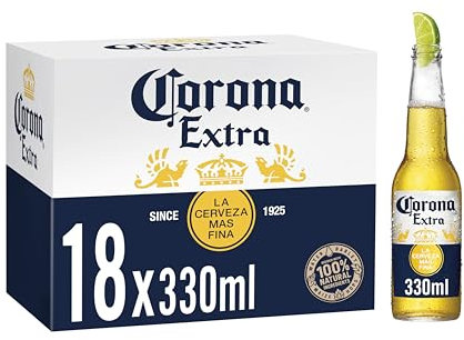 Corona Extra Lager Beer Bottle, 18 x 330ml