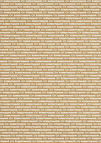 Ursus 62194603 - Designkarton Young Spirit, Konfirmation, DIN A4, 250 g/qm, 5 Blatt mit Banderole, aus Kraftkarton, einseitig bedruckt, ideal für kreatives Basteln
