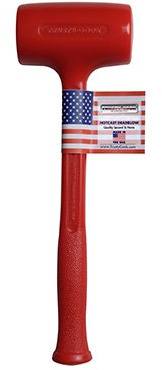 Trusty-Cook Model 3-45 oz Polyurethane Dead Blow Hammer - RedF
