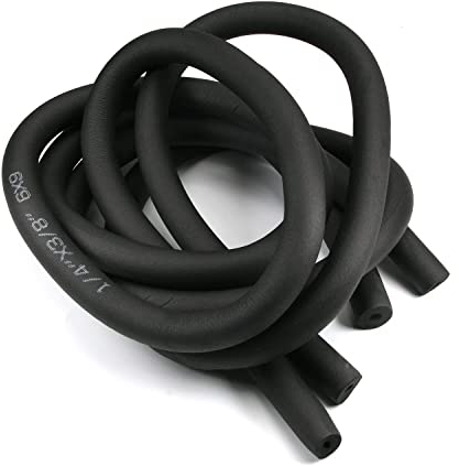 Othmro 10mmx9mmx1.8m Tubo di Isolamento Termico Nero Tubo di Schiuma Isolante per Aria Condizionata 2 Pz