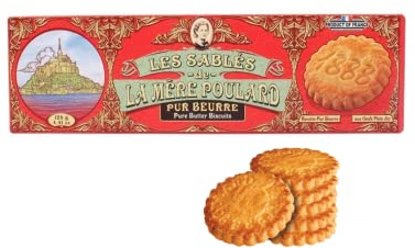 La Mere Poulard® 1888 | Galletas con Mantequilla Pura Salada | Galletas de mantequilla tradicionales | Galletas De Mantequilla Con Mantequilla - 1 x 125 Gr