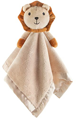 Pro Goleem Lion Security Blanket, Soft Lovey Unisex Lovie Baby Gift for Newborn Boys and Girls Snuggle Toy Stuffed Animal 16 Inch