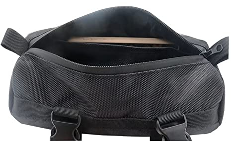 Zcargel Motorrad Gabel Werkzeugtasche, Bike Gabel Werkzeug Taschen Aufbewahrungstasche Oxford Tuch Motorrad Front Drum Bag Große Kapazität Motorrad Tasche Für Motorräder Atv Lagerung Pack Gepäck