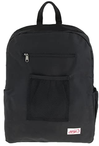pistro Mochila para silla de ruedas grande, impermeable, negra, para silla de ruedas, bolsa trasera