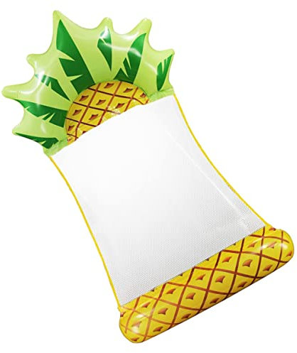 Toyvian PVC Schwimmmatte Mit Ananas-Muster Aufblasbar Und Tragbar Entspannen Im Wasser Leicht Zu Transportieren Lagern