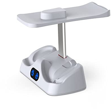 Dock del caricatore del controller per PS5 VR2, doppia stazione di ricarica per il gioco, culla e supporto di archiviazione del display il controller Gamepad Joystick per PS5 VR2