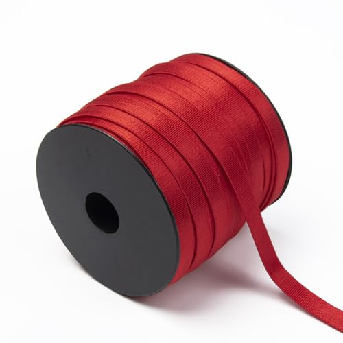 Wambere Bande élastique de 10 m de large - 6 mm de large - Pour la couture - Ruban élastique pour la couture - Pour bricolage, artisanat, sous-vêtements, soutien-gorge, vêtements - Rouge
