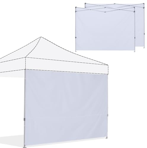 ABCCANOPY Instant Canopy SunWall 10 x 10 pies, paquete de 3 solo paredes laterales, color blanco