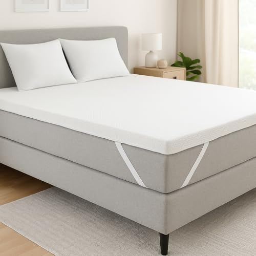 DREAMSTAR Easy Dream Matratzen Topper 100 x 200 cm H2 | Matratzentopper mit Kaltschaumkern| Matratzenauflage Härtegrad 2 | Öko-TEX® | 5 cm hoch