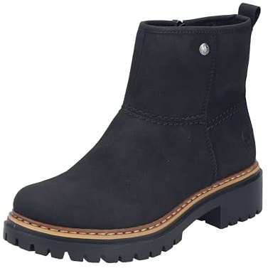 Rieker Damen Ankle Boots 72671, Frauen Stiefeletten,Stiefel,Bootee,Booties,halbstiefel,Kurzstiefel,uebergangsschuhe,schwarz (00),40 EU / 6.5 UK