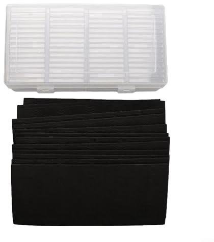 Zoegneer Personalisierbare Münzbox mit verstellbarem Schaumstoffeinsatz für verschiedene Münzdurchmesser (schwarz)