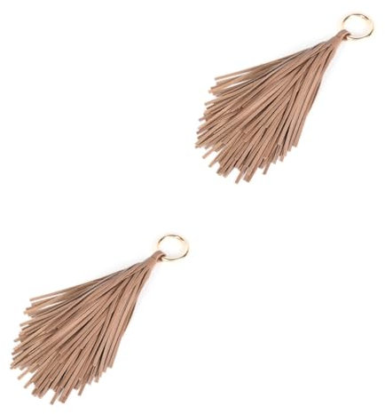 LIFKOME 2stücke Hochwertiger Quasten Schlüsselanhänger Für Damen Stilvolles Handtaschen Accessoire Kaffee Für Autoschlüssel Und Taschen-dekoration Perfektes Für