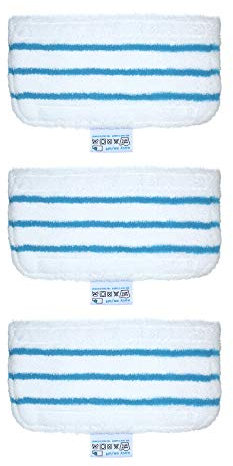 Sanfoelek 3 Pack Mop Pads Replacement for Black + Decker Steam Mop FSM1610/ FSM1630 Washable Mopping Pad Accessories