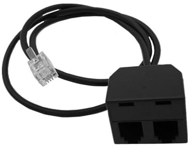 FOLODA Adattatore per addestramento telefonico RJ9 per cuffie RJ9, cavo di prolunga per ascoltare simultaneamente