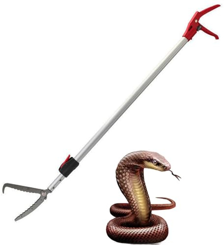 SYFRLLC Pinze raccogli serpenti da 2,2 m, professionale, in lega di alluminio resistente