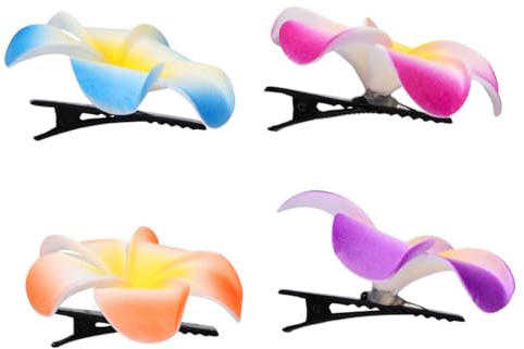 BESPORTBLE 18pezzi Fermaglio Per Plumeria Artificiale Copricapo Plumeria Decorazione Per in Riva Al Hawaiano Accessorio Per Resistente e