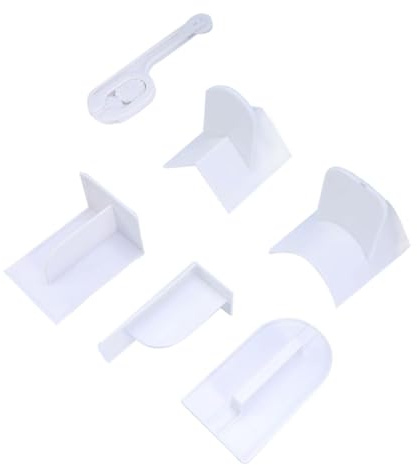 Ciieeo 6pièces Racloir à Gâteau Aplatisseur à Fondant Lisseur à Pâte à Sucre Outils De Pâtisserie pour Maison Et Magasin