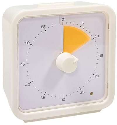 Reloj fácil de usar, temporizador de cuenta regresiva visual con pantalla transparente para cocinar, oficina, reuniones, estudio, cocina, temporizador