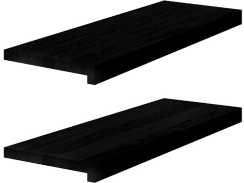 2 davanzali per finestre, in legno massello di quercia, 70 x 15 x 2 cm, non trattato, davanzale, davanzale naturale, in legno di quercia non trattato