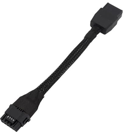 Fpbiagoq 16AWG 8Pin to 16Pin GPU Power Cable 600W 12VHPWR for RTX4090 & High-End Graphics Cards for Enthusiasts PVC Power Cable