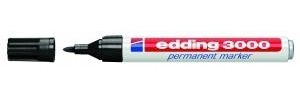 edding Permanentmarker 3000, schwarz, 1,5-3 mm, nachfüllbar