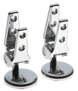CAPALDO Cerniera X Coprivasi Universali Sovrapposte PZ.2, Moderno, Argento, Plated, Metallo, 2 Count