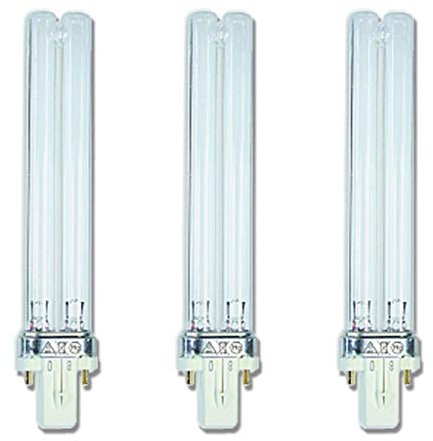3x UVC Leuchte 7 Watt PL G23 - Ersatzleuchtstoffröhre Lampe UV-C Ersatzlampe